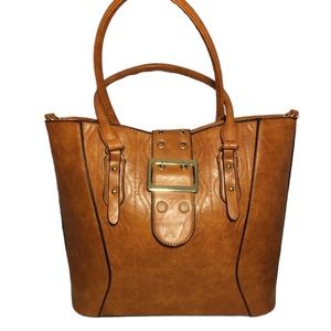 Women’s Large Cognac Tote Bag